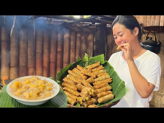 Espesyal Turon w/ langka & Minatamis na Saging All from free & fresh ingredients | Buhay Probinsya