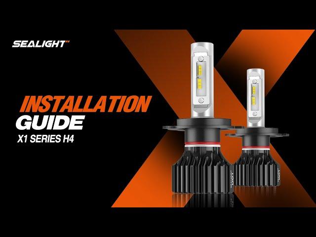 How to Install H4/9003 LED Headlight Bulbs - SEALIGHT X1 Series