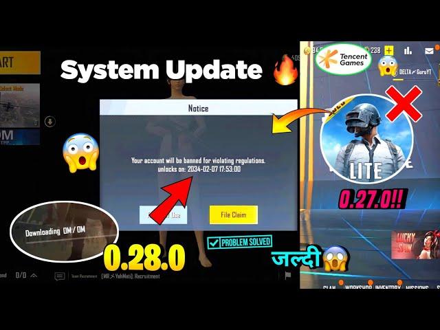 Pubg Lite New 0.28.0 System Update 2024 | Pubg Lite Old is Back 0.28.0 Tencent Update 2024 