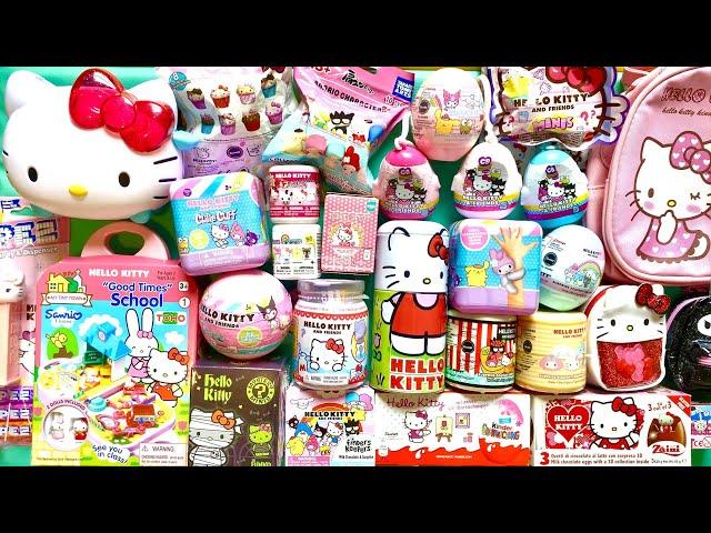 ASMR HELLO KITTY TOYS SURPRISE UNBOXING | HUGE Sanrio Mystery Blind Boxes mini toys