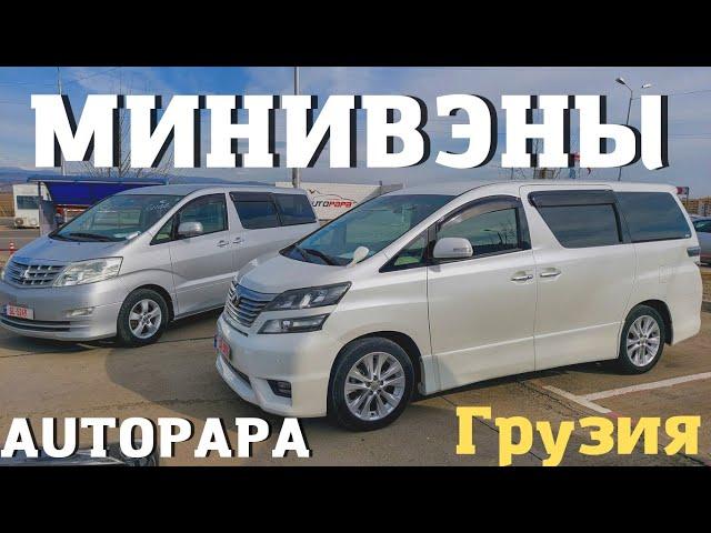 Минивэны из Грузии. Обзор цен на рынке Autopapa. Toyota Alphard. Nissan Quest. Honda Elysion.