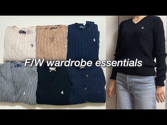 (SUB) All my Polo knit  | Fall Wardrobe Essentials