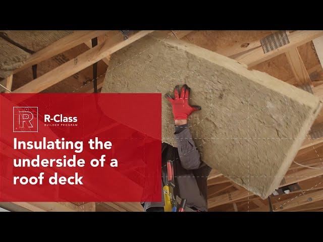 How to insulate the underside of a roof deck | ROCKWOOL Comfortbatt®