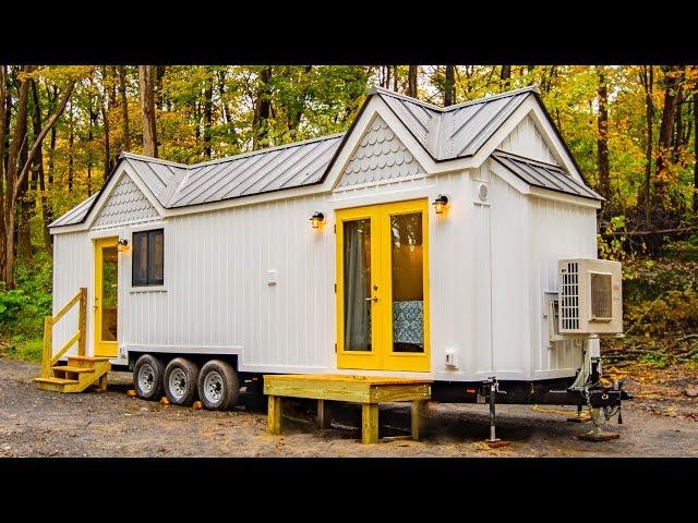 Beautiful Tiny Farmhouse With First Floor Bedroom by Willowbee Tiny Homes