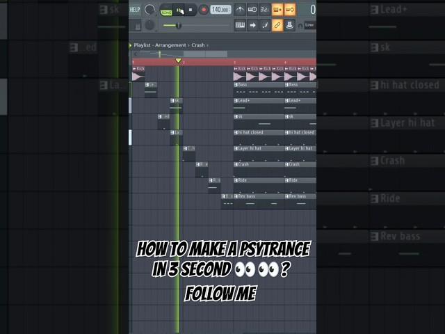 How to make a psytrance in 3 second?