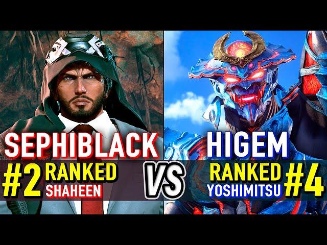 T8  SEPHIBLACK (#2 Ranked Shaheen) vs HIGEM (#4 Ranked Yoshimitsu)  Tekken 8 High Level Gameplay