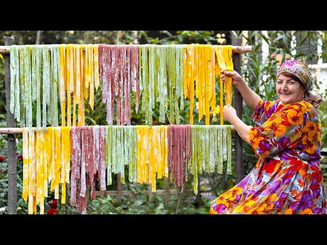 Grandma's Secret Homemade Colorful Pasta Recipe: You Don't Have to Buy Anymore!