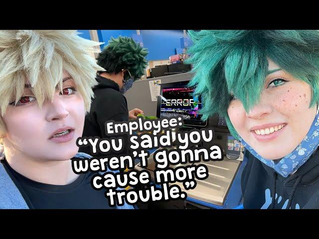WE BROKE WALMART... Cosplay in Public | Thanksgiving Vlog | My Hero Academia