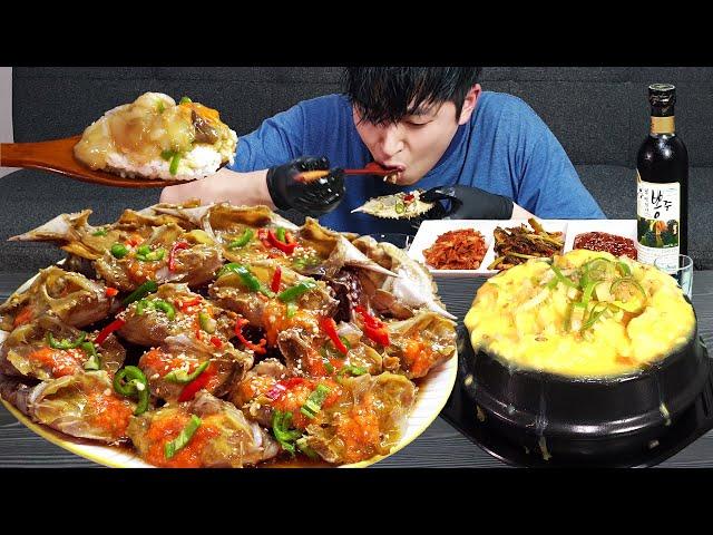 My favorite soy sauce marinated crab  MUKBANG REALSOUND ASMR EATING SHOW