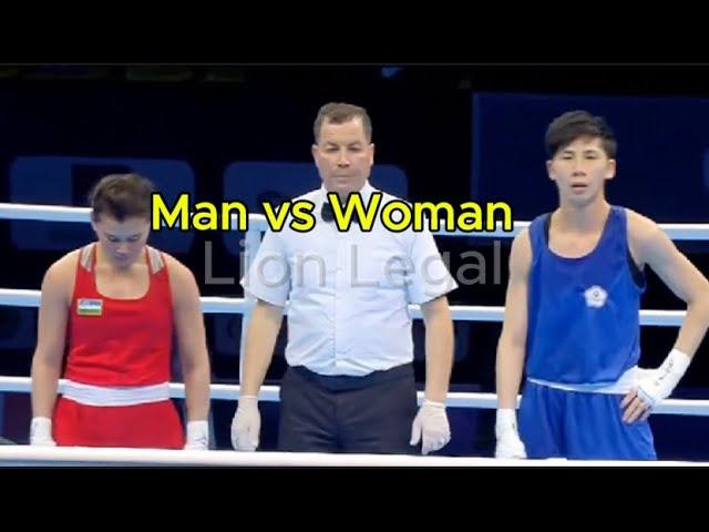 Video of Lin Yu Ting (male) who will compete against WOMEN IN OLYMPICS BOXING - Crazy IOC Rules!