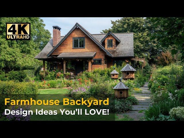 BACKYARD Farmhouse Garden DESIGN Ideas to Steal Today!