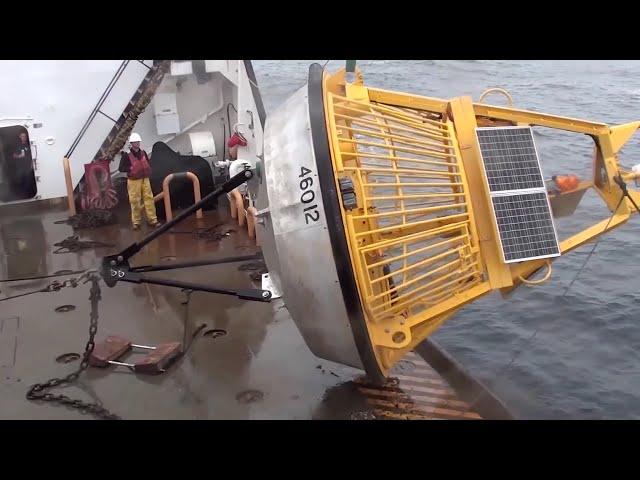 U.S. Coast Guard & NOAA Setup Weather Buoy