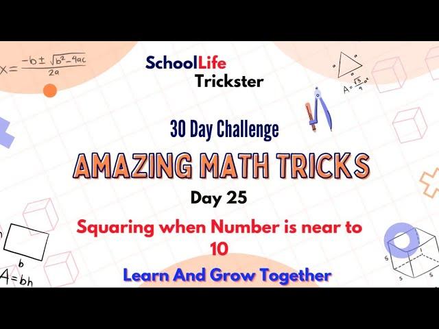 Day(25/30) Amazing Math Trick | SchoolLife Trickster