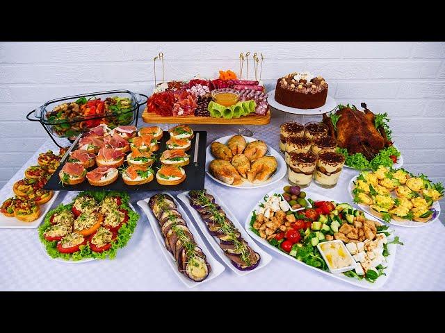 MENU for Any Holiday! My HOLIDAY TABLE: hot dishes, snacks and salads!