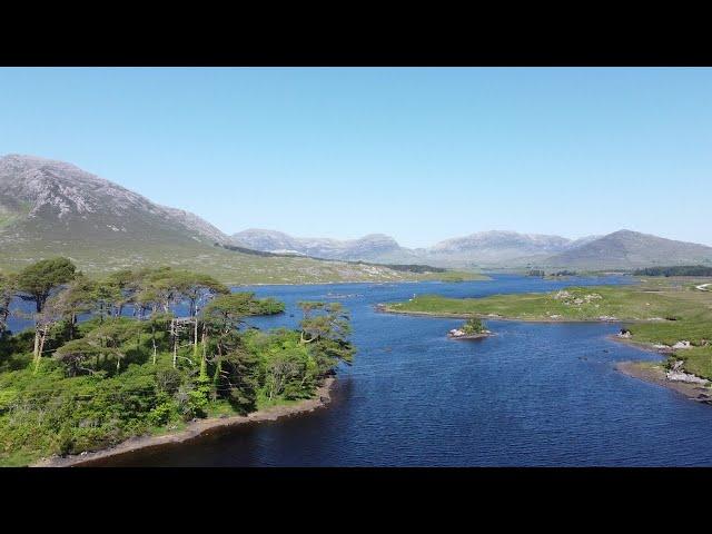 Exploring remote Ireland, the lakes in Connemara Region Western Ireland