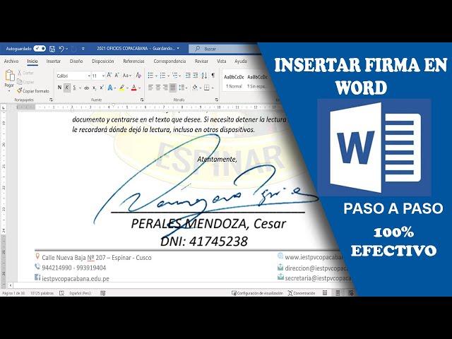 Cómo Insertar una Firma Digital en Word: Guía Rápida para enviar por correo o redes sociales