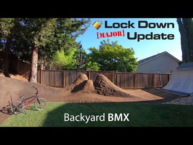 Backyard BMX Course Dirt Jump Track - 2020 Lock Down Re Build Update