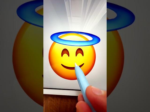 🪠 Smiling Face With Halo Emoji #creative #emoji #procreate