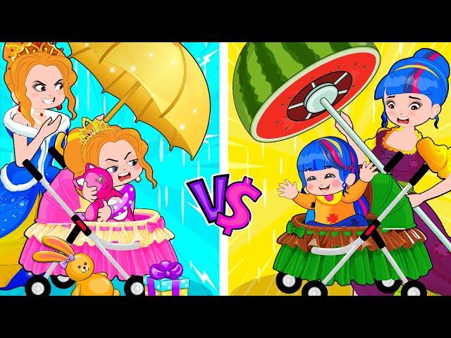 Your Mom Vs My Mom! Who is the Best Mommy?! Funny Situations | Poor Princess Life Animation