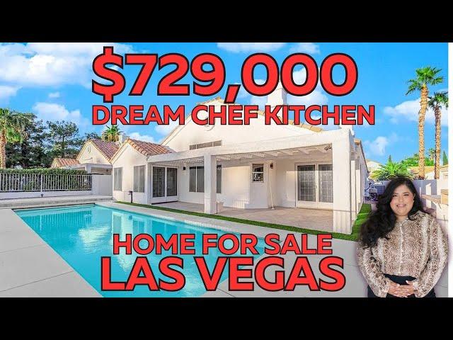 Home for Sale Las Vegas Single Story Home for Sale | Guard Gated Golf Community |Large Chef Kitchen