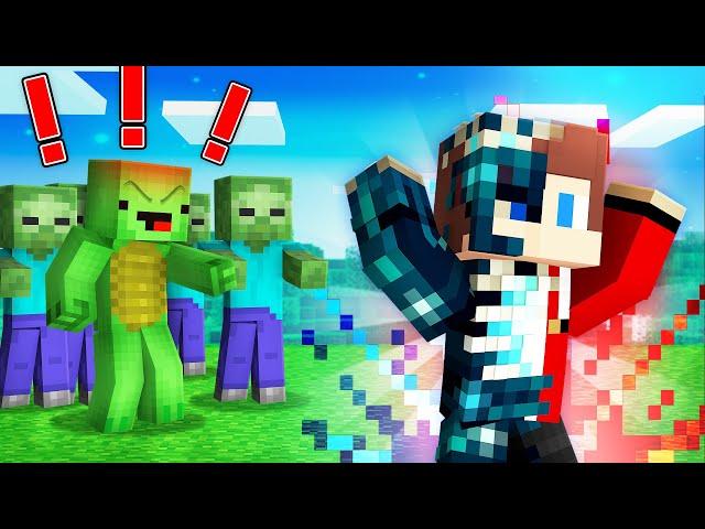 WARDEN MORPH Speedruner vs Hunter and ZOMBIE HORDE - JJ and Mikey in Minecraft Maizen!