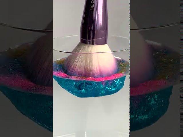 #Shorts Glitter Brush in Water | Say Satisfying 77