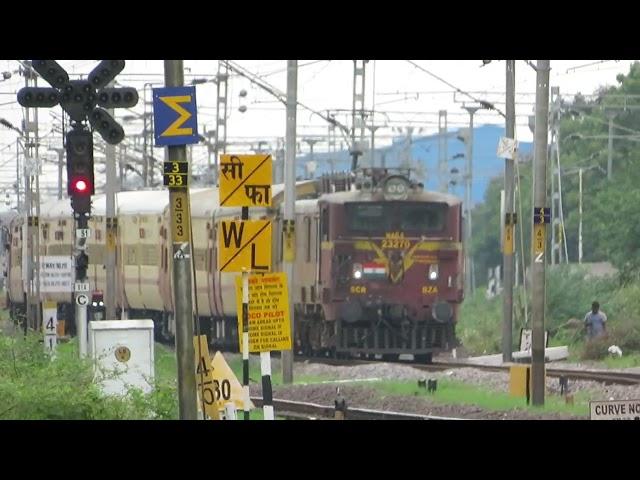 DHRONACHALAM-GUNTUR EXPRESS || 17227 || BZA CHOCOLATE LIVERY WAG-5 || INDIAN RAILWAYS ||