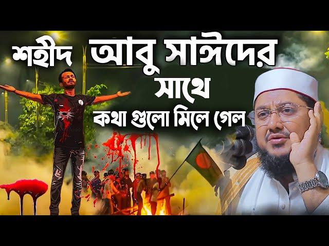 শহীদ আবু সাঈদ এর সাথে কথা গুলো যেন মিলে গেলো - সাদিকুর রহমান আজহারী - Sadikur Rahman Azhari waz 2024