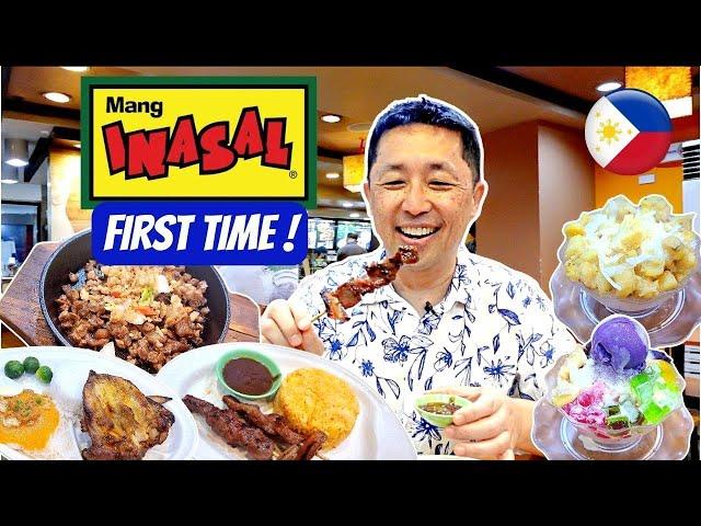 Trying Mang INASAL for the FIRST TIME  Eating Filipino Food in Manila Philippines!