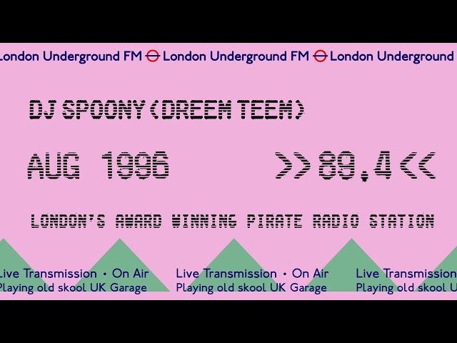 DJ Spoony (Dreem Teem) | Old School Garage | Aug 1996 | London Underground FM 89.4 | Pirate Radio