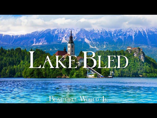 Lake Bled 4K Drone Nature Film - Calming Piano Music - Natural Landscape