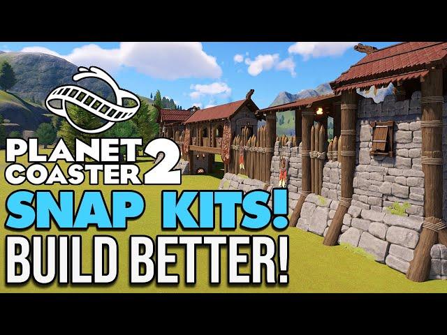 The NEW Best way to build in Planet Coaster 2!: Snap Kits!