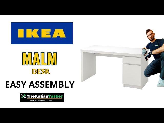 IKEA MALM Desk Assembly Tutorial | Easy Instructions You Can Follow