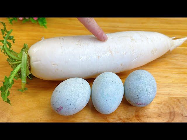 Radish and Century Egg: A Match Made in Heaven ! 大根とピータンの絶妙な組み合わせ：新しいレシピ！ 무와 피단의 완벽 조합: 새로운 레시피 소개!