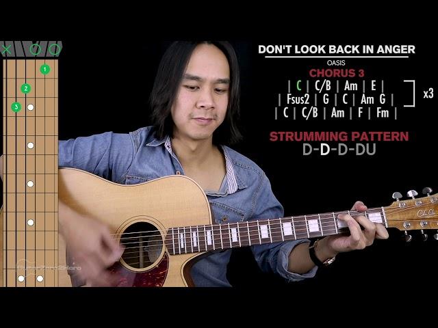 Don't Look Back In Anger Guitar Cover Oasis  |Tabs + Solo|