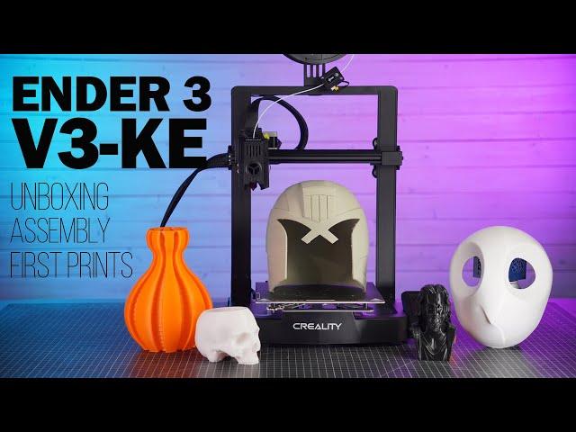 Creality Ender 3 - V3 KE Printer Unboxing, Assembly and Great Prints