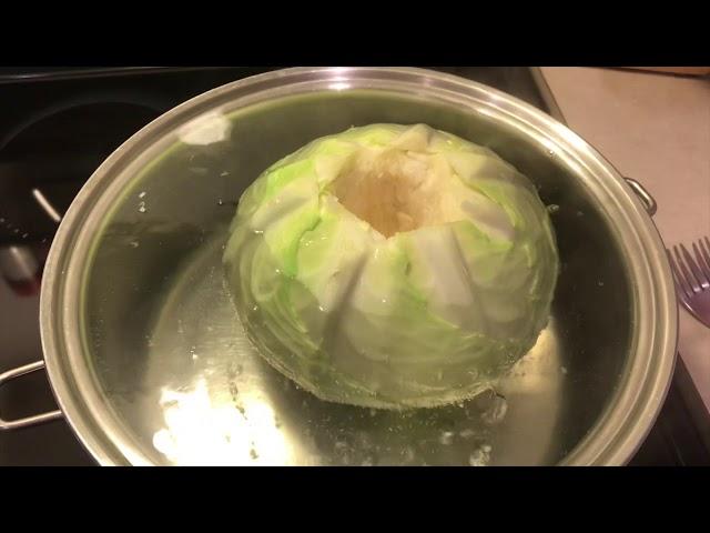 How to Blanch Cabbage for making Cabbage Rolls - Ronda in the Kitchen