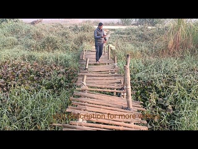 bamboo bridge| Baas ki pul| agriculture vlog | Bihar vlog