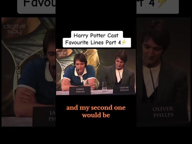 Harry Potter Cast Favourite Lines Part 4️ #shorts