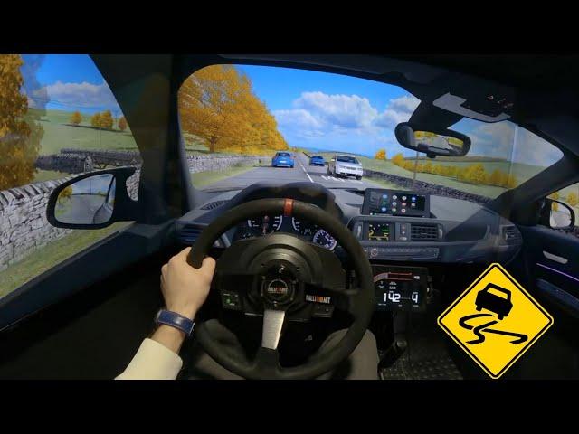 Assetto Corsa Racing on UK streets - Triple Screen POV