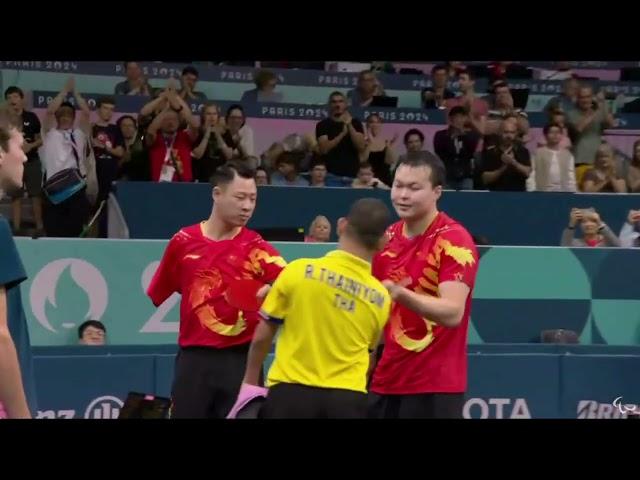 Paralympic Para Table Tennis MD14 Men’s Doubles Gold Medal #paris2024 #paralympics #paratt