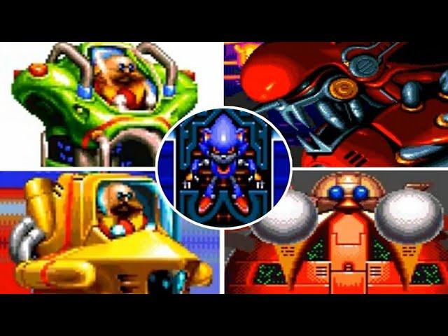 Knuckles Chaotix - All Bosses + Good Ending