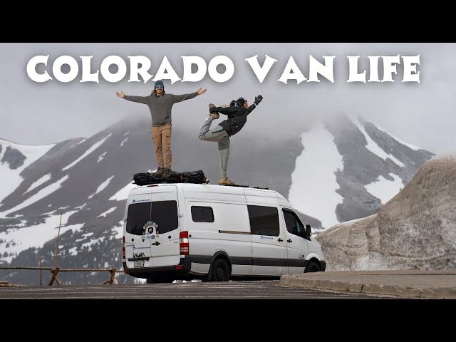 Living in a van in the Mountains | Colorado Van Life vlog