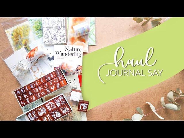 ¿Amante del Journaling? | Este HAUL de Journal Say TE VA A ENCANTAR