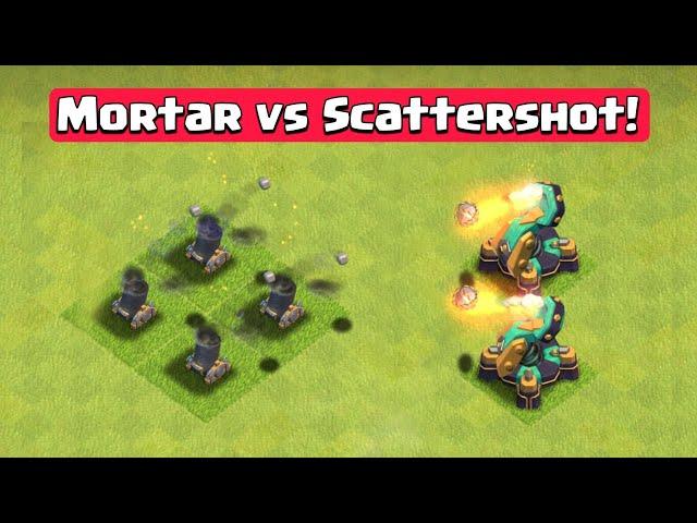 Max Scattershot vs Level 1 Mortar!? - Clash of Clans