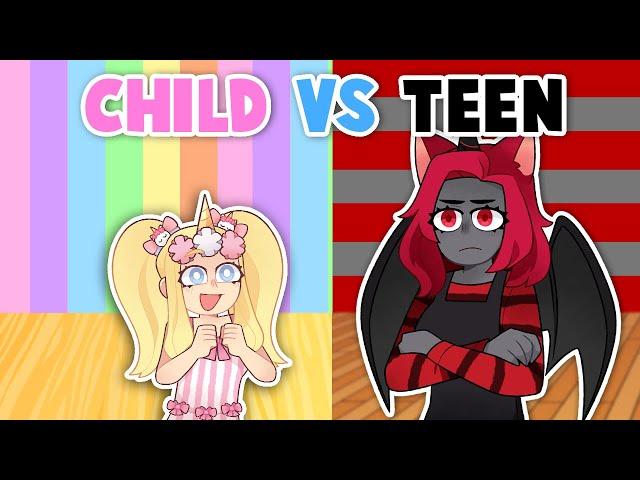 CHILD Vs TEEN In Adopt Me! (Roblox)