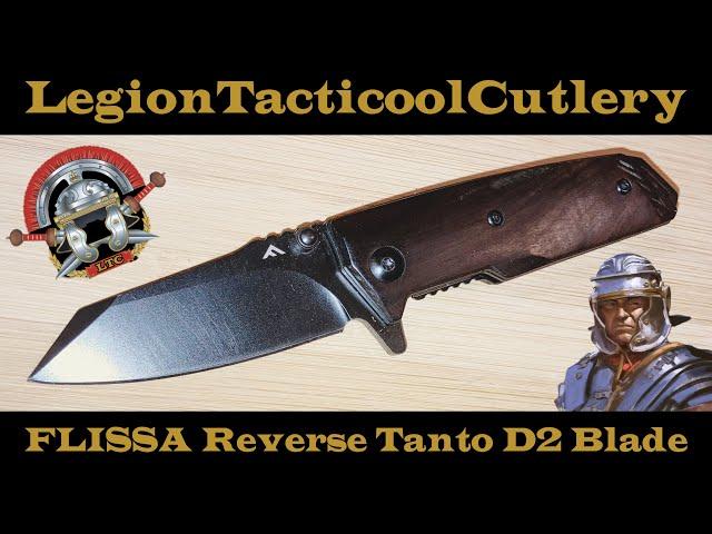 Flissa D2 Reverse Tanto Folder!  #flissa!