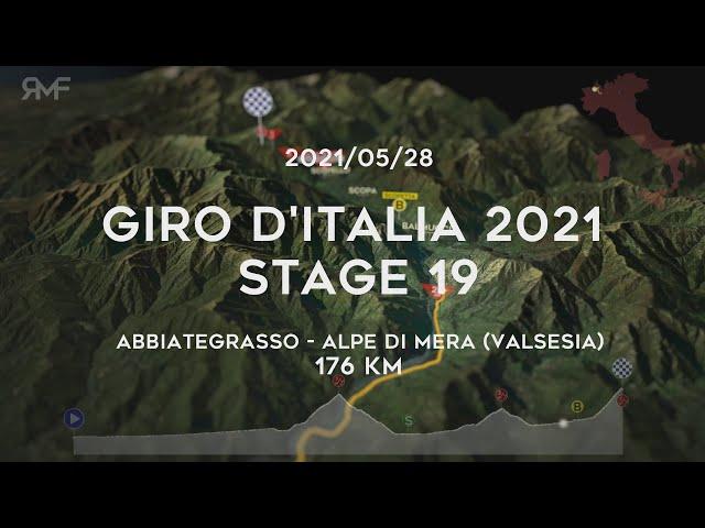 Giro d'Italia 2021 - Stage 19/21 (Abbiategrasso - Alpe di Mera (Valsesia)) - Route (parcours)