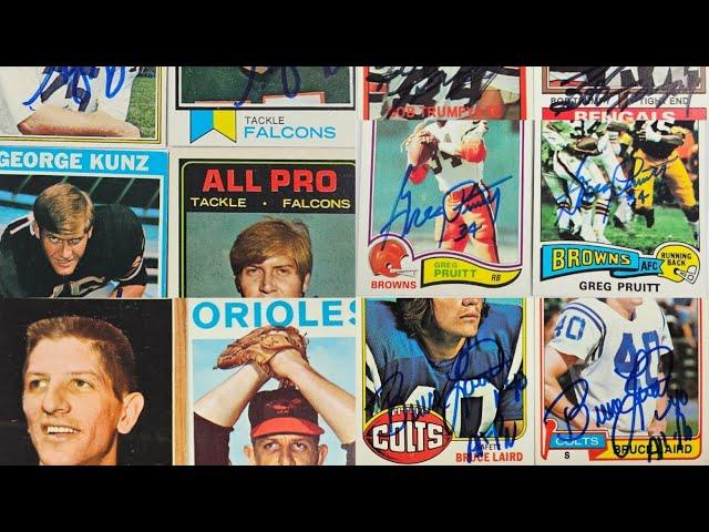 My Weekly TTM Autograph Haul #37 - 9 Returns (Greg Pruitt, George Kunz, Bob Trumpy & more)