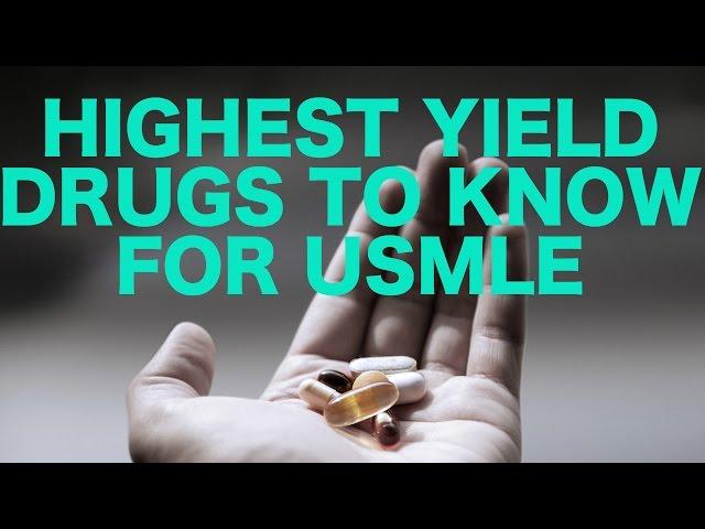 Highest Yield Drugs for USMLE